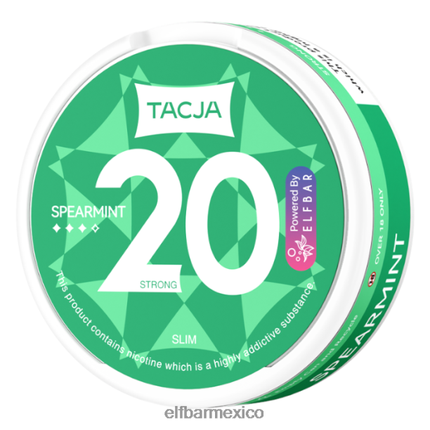 Bolsa de nicotina elfbar tacja - menta verde - 1 paquete - 18 mg/g D00JP226