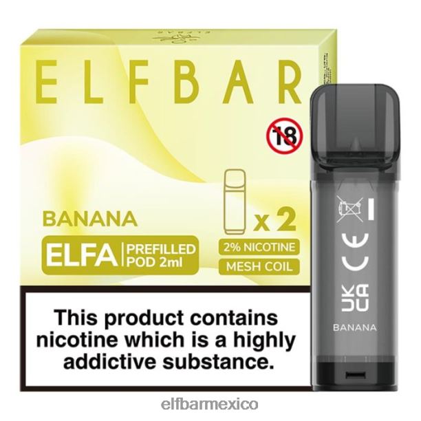 cápsula precargada elfbar elfa - 2 ml - 20 mg (paquete de 2) D00JP110 menta Limón