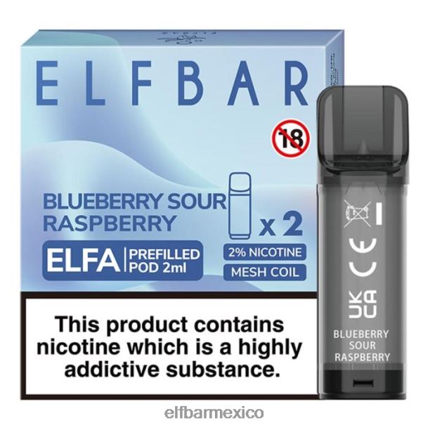 cápsula precargada elfbar elfa - 2 ml - 20 mg (paquete de 2) D00JP120 fruta tropical
