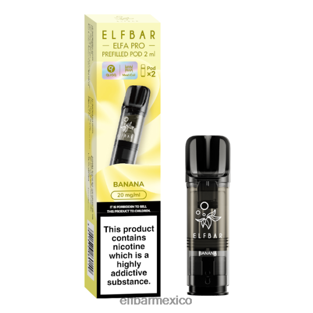 elfbar elfa pro cápsulas precargadas - 20 mg - paquete de 2 D00JP78 banana
