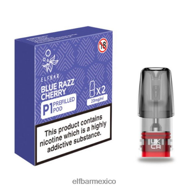 elfbar mate 500 p1 vainas precargadas - 20 mg (paquete de 2) cereza razz azul D00JP165