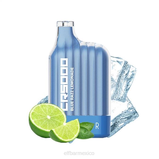 Serie de hielo vape cr5000 desechable de mejor sabor limonada azul razz ELFBAR B0ZZ21