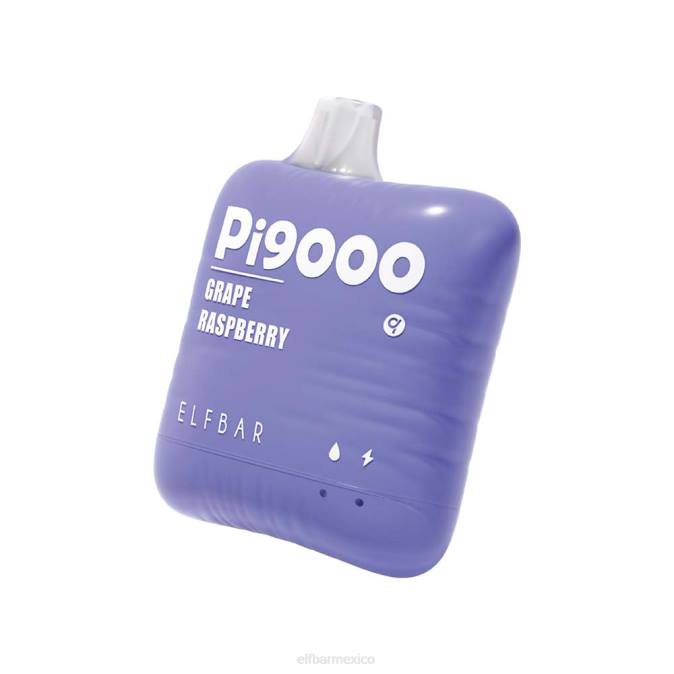 pi9000 vaporizador desechable 9000 inhalaciones frambuesa uva ELFBAR B0ZZ109