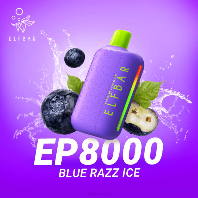 vape desechable nuevos soplos ep8000 hielo azul ELFBAR B0ZZ65