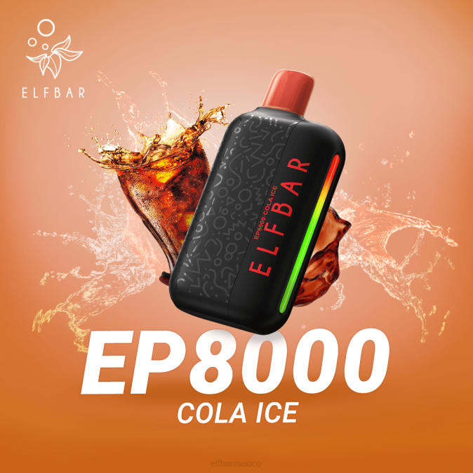 vape desechable nuevos soplos ep8000 hielo de cola ELFBAR B0ZZ63